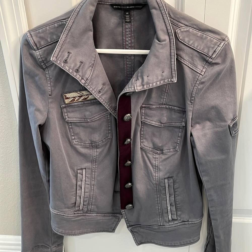 White House Black Market Grey jacket